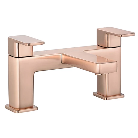 Toreno Modern Rose Gold Bath Filler Tap 3 Toreno Modern Rose Gold Bath Filler Tap