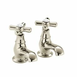 Heritage - Ryde Bath Pillar Taps - Vintage Gold - TRHG01