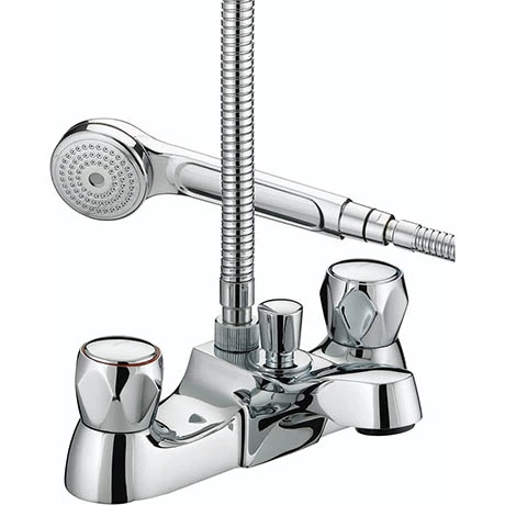 Bristan - Club Luxury Bath Shower Mixer - Chrome with Metal Heads - VAC-LBSM-C-MT 3 Bristan - Club Luxury Bath Shower Mixer - Chrome with Metal Heads - VAC-LBSM-C-MT