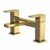 Venice Cubo Brushed Brass Bath Filler 1 Venice Cubo Brushed Brass Bath Filler -Bath Taps Shop VEN308S P