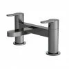 Venice Giro Gunmetal Grey Bath Filler 1 Venice Giro Gunmetal Grey Bath Filler -Bath Taps Shop VEN703G P