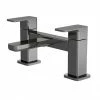 Venice Cubo Gunmetal Grey Bath Filler 1 Venice Cubo Gunmetal Grey Bath Filler -Bath Taps Shop VEN703S P