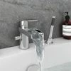 Zen Mono Bath Shower Mixer Tap with Shower Kit 2 Zen Mono Bath Shower Mixer Tap with Shower Kit -Bath Taps Shop VIC2 N P