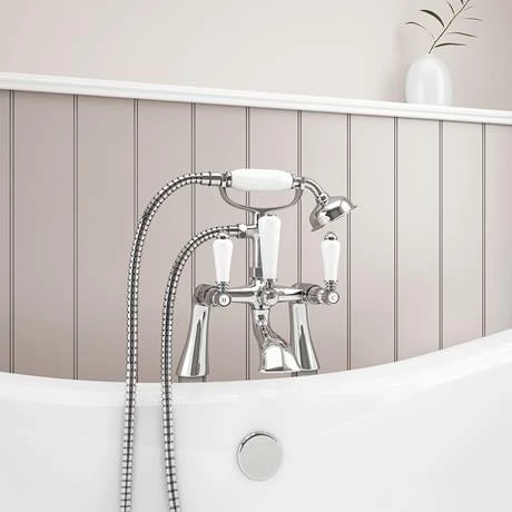 Lancaster Traditional Bath Shower Mixer Tap + Shower Kit 5 Lancaster Traditional Bath Shower Mixer Tap + Shower Kit - Image 3