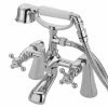 Tre Mercati Victoria Pillar Bath Shower Mixer with Kit - Chrome 2 Tre Mercati Victoria Pillar Bath Shower Mixer with Kit - Chrome -Bath Taps Shop VICT5 P