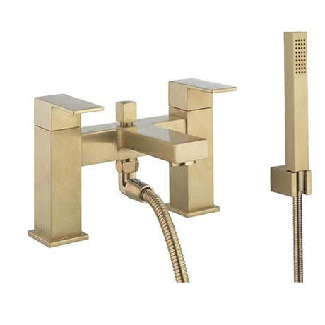 Crosswater Verge Bath Shower Mixer with Shower Kit Brushed Brass - VR422DF 3 Crosswater Verge Bath Shower Mixer with Shower Kit Brushed Brass - VR422DF
