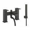 Crosswater Verge Bath Shower Mixer with Shower Kit Matt Black - VR422DM -Bath Taps Shop VR422DM m