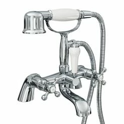 Victoria Traditional Bath Shower Mixer Tap with Handset