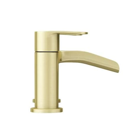 Valencia Brushed Brass Waterfall Bath Shower Mixer incl. Shower Kit 7 Valencia Brushed Brass Waterfall Bath Shower Mixer incl. Shower Kit - Image 5