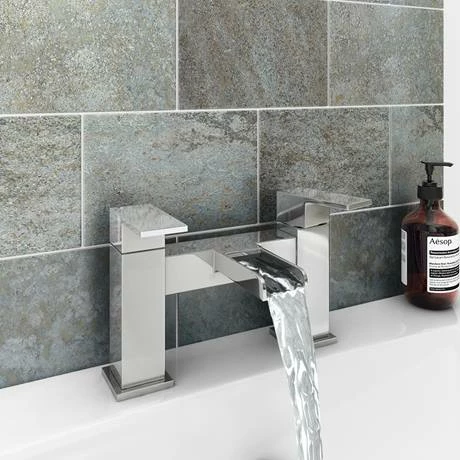 Monza Waterfall Modern Bath Taps 4 Monza Waterfall Modern Bath Taps - Image 2