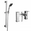 Monza Waterfall Bath Shower Mixer with Slider Rail Kit - Chrome 1 Monza Waterfall Bath Shower Mixer with Slider Rail Kit - Chrome -Bath Taps Shop WF08 np