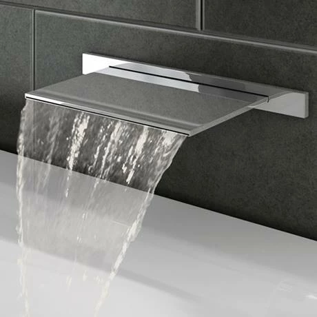 Monza Waterfall Wall Mounted Bath Spout 4 Monza Waterfall Wall Mounted Bath Spout - Image 2