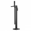 Toreno Square Black Freestanding Bath Shower Mixer 1 Toreno Square Black Freestanding Bath Shower Mixer -Bath Taps Shop WIN421 P