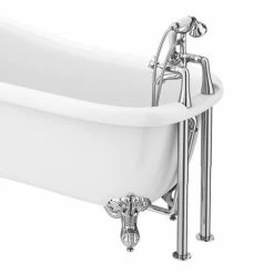 Nuie Bloomsbury Bath Shower Mixer with Extended Leg Set - Chrome 8 Nuie Bloomsbury Bath Shower Mixer with Extended Leg Set - Chrome -Bath Taps Shop XM314 DA314 d2 460