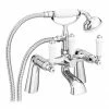 Nuie Traditional Bloomsbury Bath Shower Mixer & Shower Kit - Chrome - XM314 2 Nuie Traditional Bloomsbury Bath Shower Mixer & Shower Kit - Chrome - XM314 -Bath Taps Shop XM314 p